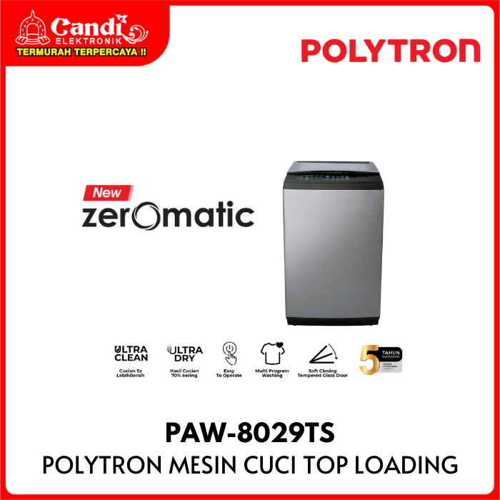 Polytron  Washing Machine Top Loading